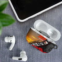 Personalised Remembering ANZAC Lest We Forget AirPods Case Vintage Film Frame Memorial Red Poppy LT9 - Polynesian Pride
