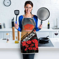 Personalised Remembering ANZAC Lest We Forget Apron Vintage Film Frame Memorial Red Poppy