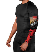 Personalised Remembering ANZAC Lest We Forget Arm Sleeves Vintage Film Frame Memorial Red Poppy LT9 - Polynesian Pride