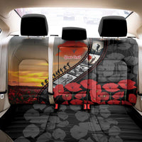 Personalised Remembering ANZAC Lest We Forget Back Car Seat Cover Vintage Film Frame Memorial Red Poppy
