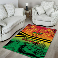 Hapi 44th Indipendens Dei Vanuatu Area Rug Yumi 1980 with Vanuatuan Beach Landscape