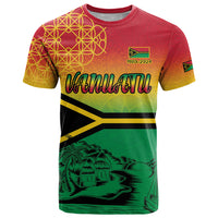 Hapi 44th Indipendens Dei Vanuatu T Shirt Yumi 1980 with Vanuatuan Beach Landscape LT9 Reggae - Polynesian Pride