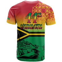 Hapi 44th Indipendens Dei Vanuatu T Shirt Yumi 1980 with Vanuatuan Beach Landscape LT9 - Polynesian Pride