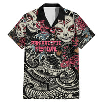 Personalized Japanese Kitsune Mask Family Matching Mermaid Dress and Hawaiian Shirt With Polynesian Arty Style