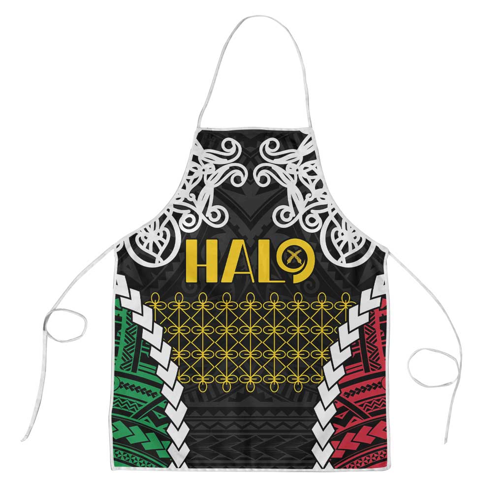 Halo Vanuatu Pride Apron Vanuatuan Sand Drawing Pattern - Polynesian Pride