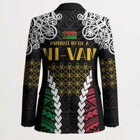 Halo Vanuatu Pride Blazer Vanuatuan Sand Drawing Pattern - Polynesian Pride