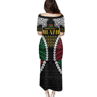 Halo Vanuatu Pride Family Matching Puletasi and Hawaiian Shirt Vanuatuan Sand Drawing Pattern