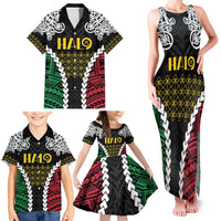 Halo Vanuatu Pride Family Matching Tank Maxi Dress and Hawaiian Shirt Vanuatuan Sand Drawing Pattern LT9 - Polynesian Pride