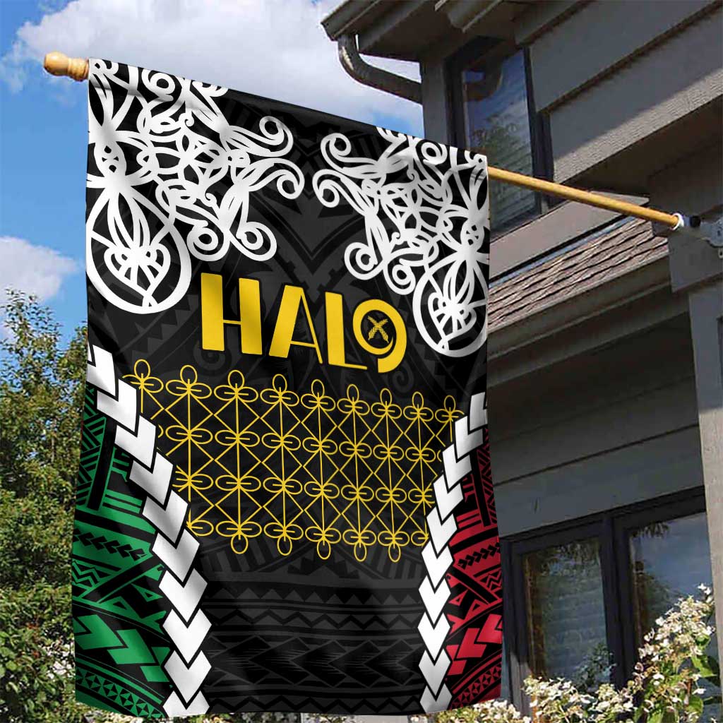 Halo Vanuatu Pride Garden Flag Vanuatuan Sand Drawing Pattern