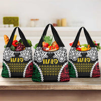 Halo Vanuatu Pride Grocery Bag Vanuatuan Sand Drawing Pattern