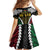 Halo Vanuatu Pride Kid Short Sleeve Dress Vanuatuan Sand Drawing Pattern