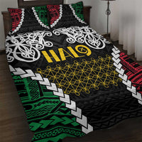 Halo Vanuatu Pride Quilt Bed Set Vanuatuan Sand Drawing Pattern