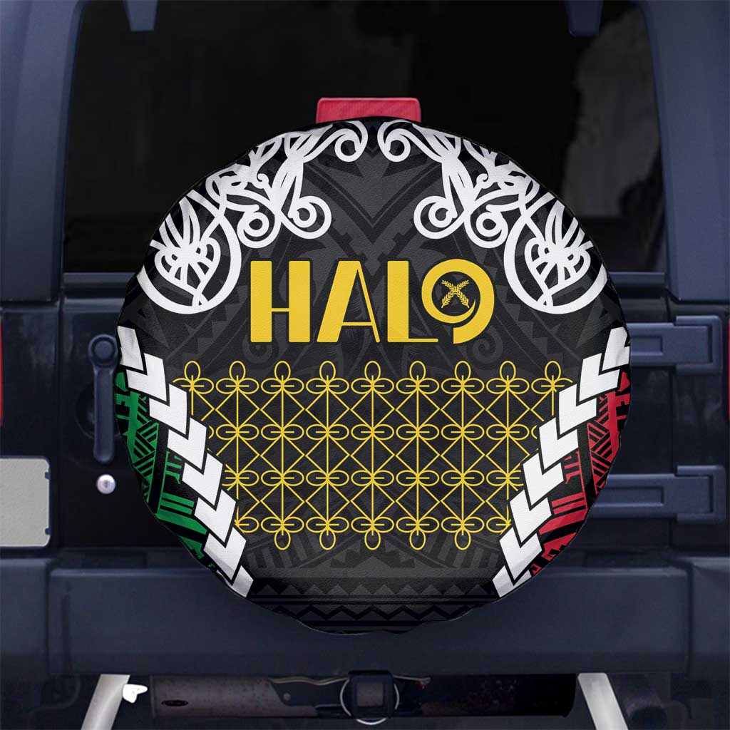 Halo Vanuatu Pride Spare Tire Cover Vanuatuan Sand Drawing Pattern