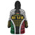 Halo Vanuatu Pride Wearable Blanket Hoodie Vanuatuan Sand Drawing Pattern