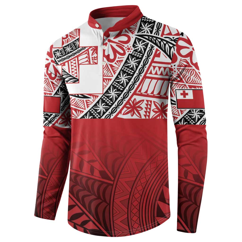 Malo e lelei Tonga Button Sweatshirt Ngatu Tokelau Feletoa Fata Traditional Polynesian Pattern
