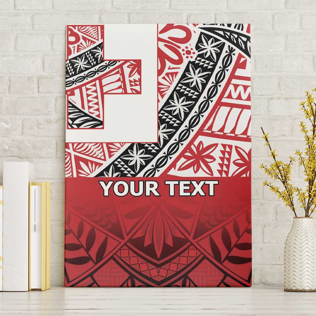 Malo e lelei Tonga Canvas Wall Art Ngatu Tokelau Feletoa Fata Traditional Polynesian Pattern