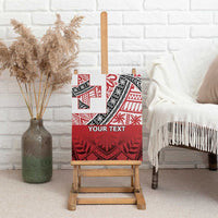 Malo e lelei Tonga Canvas Wall Art Ngatu Tokelau Feletoa Fata Traditional Polynesian Pattern