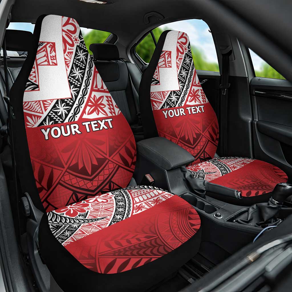 Malo e lelei Tonga Car Seat Cover Ngatu Tokelau Feletoa Fata Traditional Polynesian Pattern