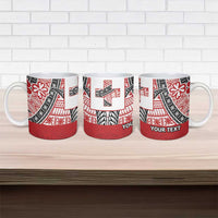 Malo e lelei Tonga Ceramic Mug Ngatu Tokelau Feletoa Fata Traditional Polynesian Pattern - Polynesian Pride