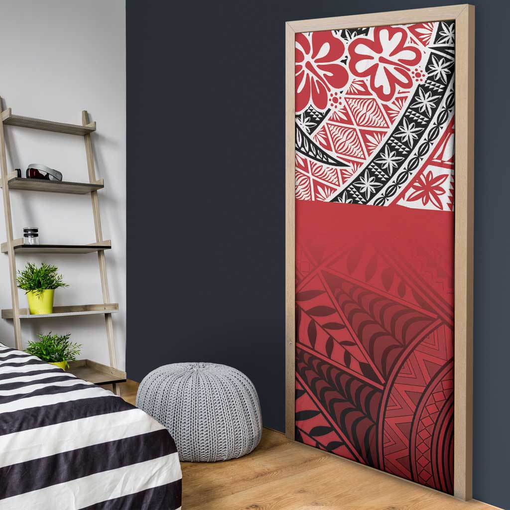 Malo e lelei Tonga Door Cover Ngatu Tokelau Feletoa Fata Traditional Polynesian Pattern - Polynesian Pride