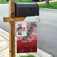 Malo e lelei Tonga Garden Flag Ngatu Tokelau Feletoa Fata Traditional Polynesian Pattern