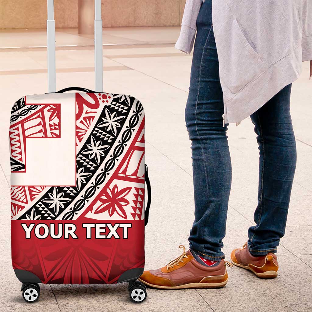 Malo e lelei Tonga Luggage Cover Ngatu Tokelau Feletoa Fata Traditional Polynesian Pattern