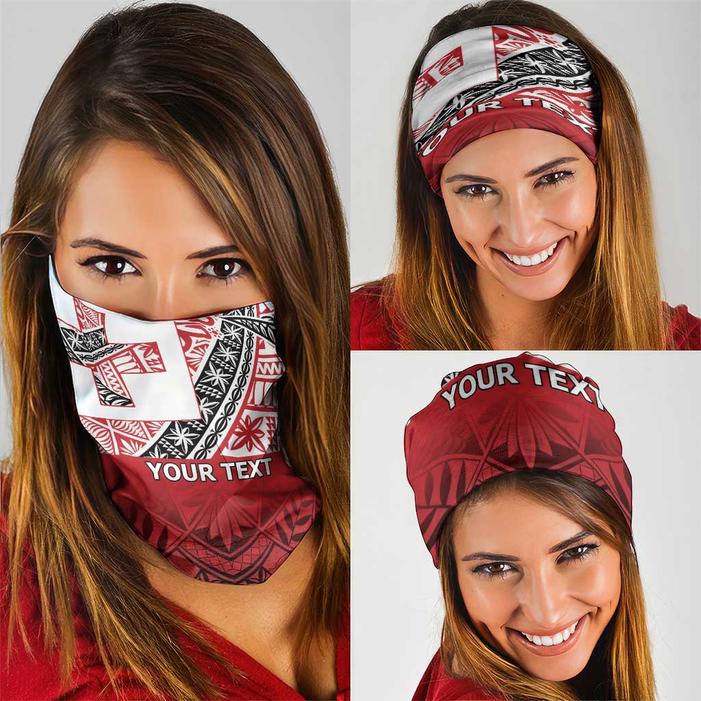 Malo e lelei Tonga Neck Gaiter Ngatu Tokelau Feletoa Fata Traditional Polynesian Pattern - Polynesian Pride