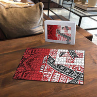 Malo e lelei Tonga Puzzle Ngatu Tokelau Feletoa Fata Traditional Polynesian Pattern - Polynesian Pride