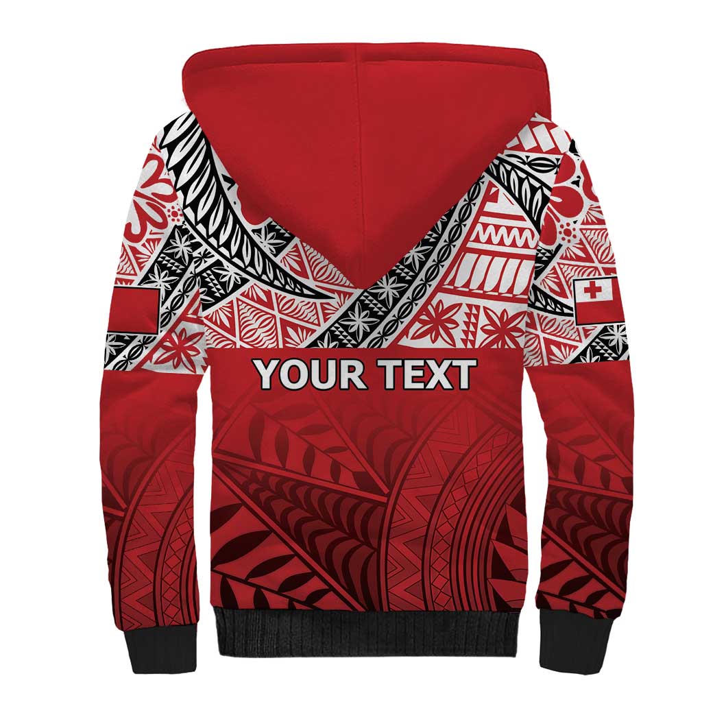 Malo e lelei Tonga Sherpa Hoodie Ngatu Tokelau Feletoa Fata Traditional Polynesian Pattern