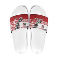 Malo e lelei Tonga Slide Sandals Ngatu Tokelau Feletoa Fata Traditional Polynesian Pattern - Polynesian Pride