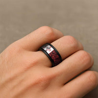 Malo e lelei Tonga Spinner Ring Ngatu Tokelau Feletoa Fata Traditional Polynesian Pattern - Polynesian Pride