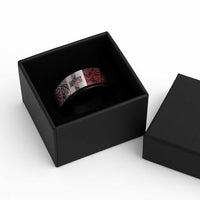 Malo e lelei Tonga Spinner Ring Ngatu Tokelau Feletoa Fata Traditional Polynesian Pattern - Polynesian Pride