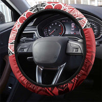 Malo e lelei Tonga Steering Wheel Cover Ngatu Tokelau Feletoa Fata Traditional Polynesian Pattern