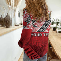 Malo e lelei Tonga Women Casual Shirt Ngatu Tokelau Feletoa Fata Traditional Polynesian Pattern