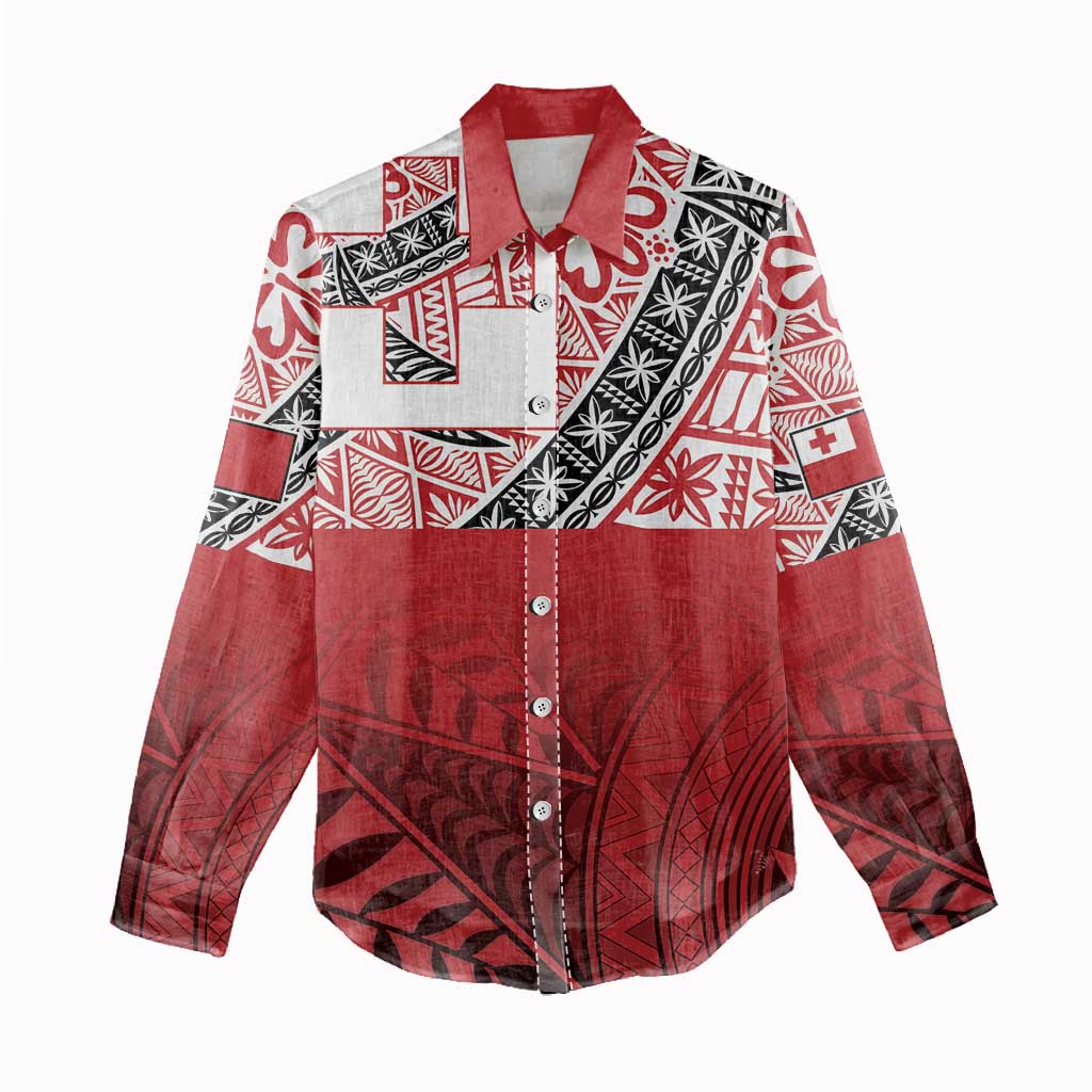 Malo e lelei Tonga Women Casual Shirt Ngatu Tokelau Feletoa Fata Traditional Polynesian Pattern