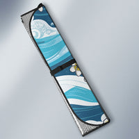 Hawaii Santa Skeleton Surfing Personalized Auto Sun Shade Mele Kalikimaka i Iulai! LT9 - Polynesian Pride
