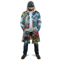 Hawaii Santa Skeleton Surfing Personalized Cloak Mele Kalikimaka i Iulai! LT9 - Polynesian Pride