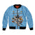Custom Rugby Southern Hemisphere Bomber Jacket Argentina AUNZ South Africa Mascot Blue - Polynesian Pride