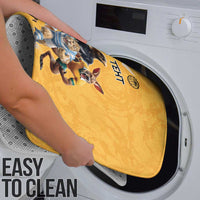 Custom Rugby Southern Hemisphere Bathroom Set Argentina AUNZ South Africa Mascot Gold - Polynesian Pride