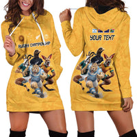 Custom Rugby Southern Hemisphere Hoodie Dress Argentina AUNZ South Africa Mascot Gold - Polynesian Pride