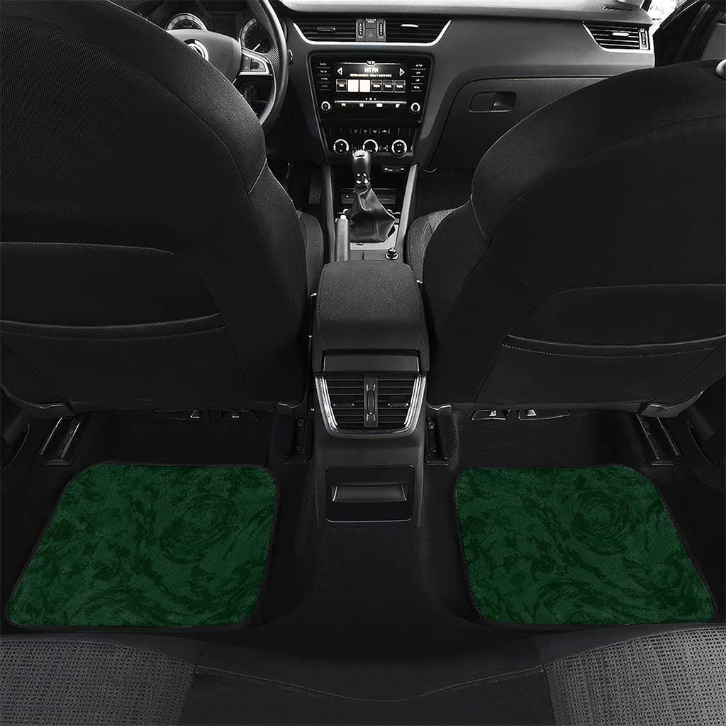 Custom Rugby Southern Hemisphere Car Mats Argentina AUNZ South Africa Mascot Green - Polynesian Pride