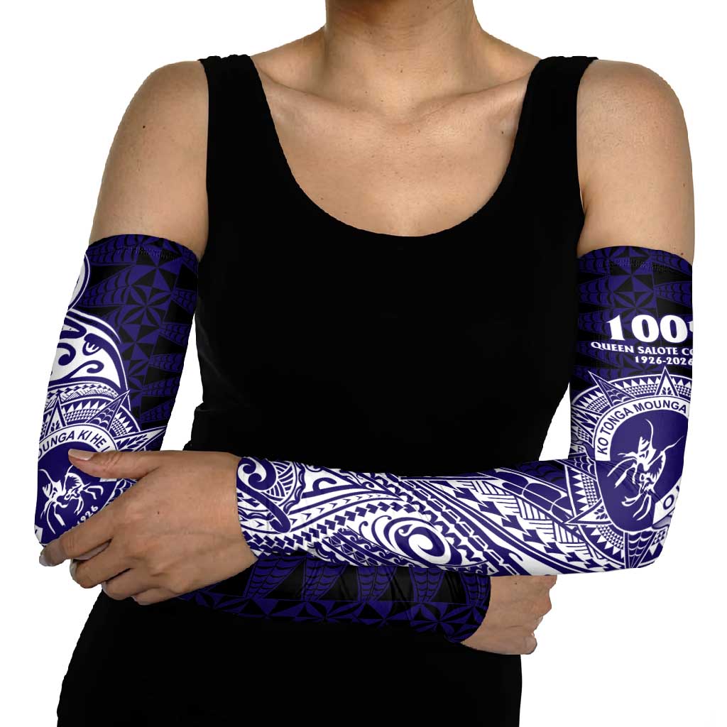 Tonga Queen Salote College 100th Years Arm Sleeves Est 1926 Tongan Ngatu Tapa - Polynesian Pride