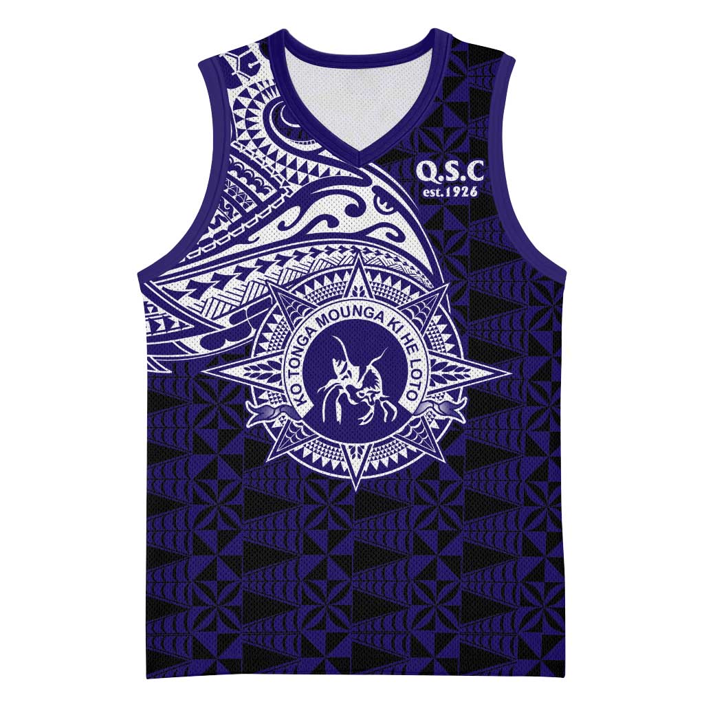 Tonga Queen Salote College 100th Years Basketball Jersey Est 1926 Tongan Ngatu Tapa - Polynesian Pride
