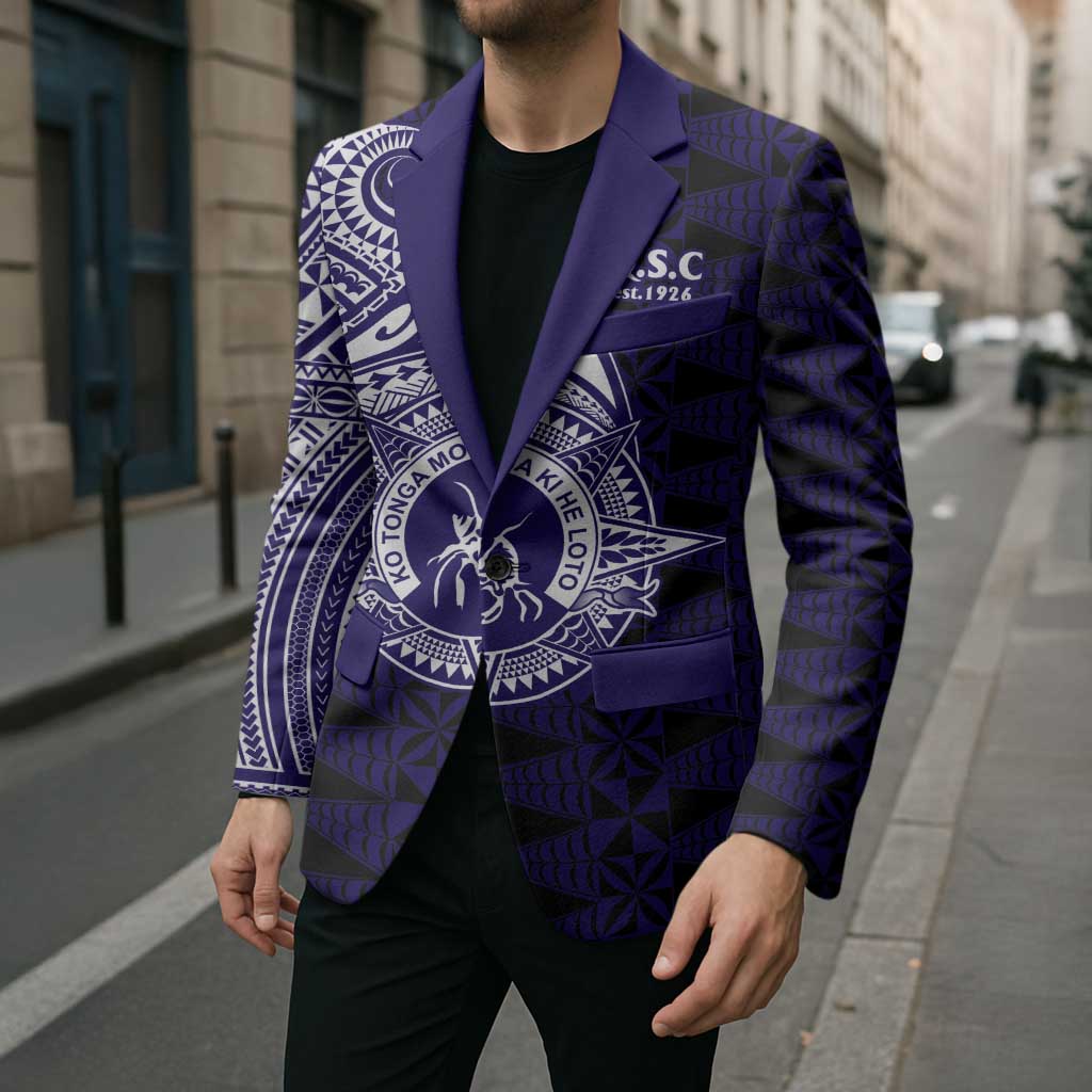 Tonga Queen Salote College 100th Years Blazer Est 1926 Tongan Ngatu Tapa - Polynesian Pride