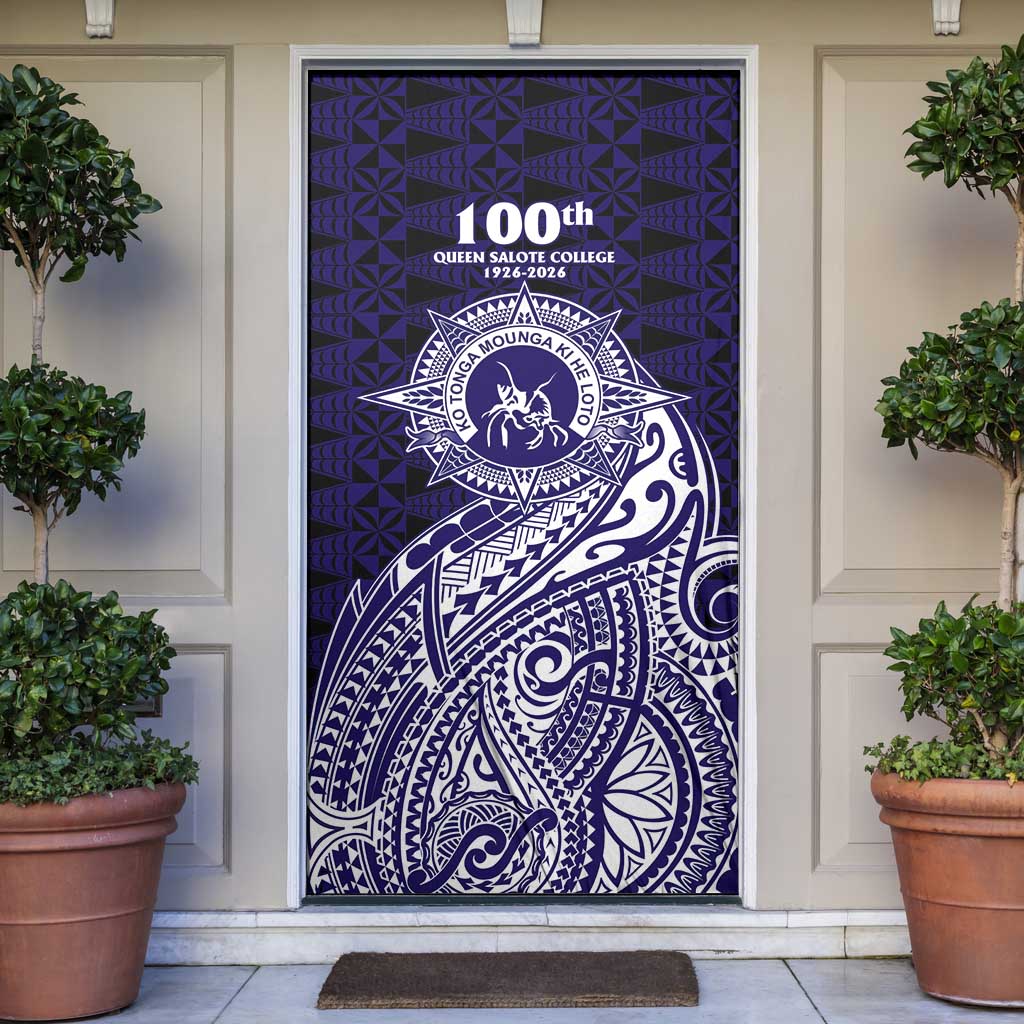 Tonga Queen Salote College 100th Years Door Cover Est 1926 Tongan Ngatu Tapa - Polynesian Pride