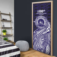 Tonga Queen Salote College 100th Years Door Cover Est 1926 Tongan Ngatu Tapa - Polynesian Pride