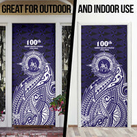 Tonga Queen Salote College 100th Years Door Cover Est 1926 Tongan Ngatu Tapa - Polynesian Pride