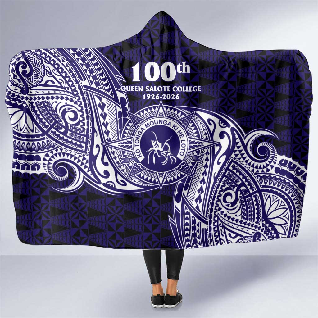 Tonga Queen Salote College 100th Years Hooded Blanket Est 1926 Tongan Ngatu Tapa - Polynesian Pride