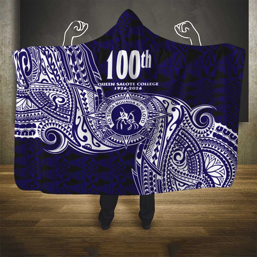 Tonga Queen Salote College 100th Years Hooded Blanket Est 1926 Tongan Ngatu Tapa - Polynesian Pride