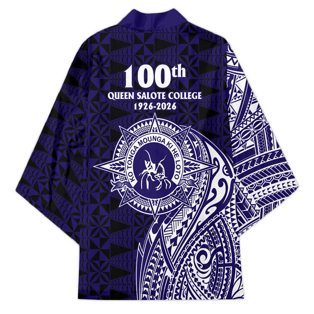 Tonga Queen Salote College 100th Years Kimono Est 1926 Tongan Ngatu Tapa - Polynesian Pride